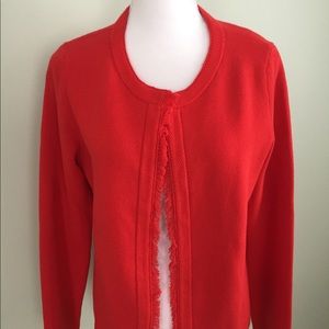 🎉🎉SOLD🎉Talbots Embellished Cardigan Red M